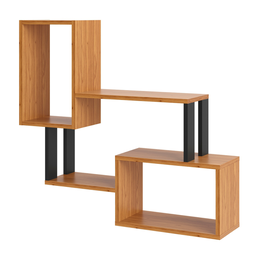 Nicho Retangular 100% Mdf Industrial F25 Freijó/preto - Dalla Costa - 2 Nicho Retangular 100% Mdf Industrial F25 Freijó/preto - Dalla Costa - 2