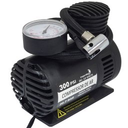 Mini Compressor de Ar Automotivo Portátil 12v 300 Psi com 3 Adaptadores Importway Iwmca-30020 - 4
