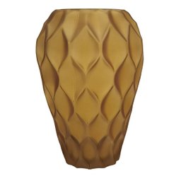 Vaso Decorativo de Vidro Amarelo 26,5cm BC0079 BTC - 1