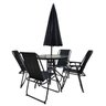 Conjunto Mesa Cadeira Guarda Sol Ombrelone Articulavel Ajustavel Descanso Piscina Deck Area Lazer Ja - 5