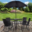 Ver imagem 7 de Conjunto Mesa Cadeira Guarda Sol Ombrelone Articulavel Ajustavel Descanso Piscina Deck Area Lazer Ja