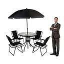 Ver imagem 4 de Conjunto Mesa Cadeira Guarda Sol Ombrelone Articulavel Ajustavel Descanso Piscina Deck Area Lazer Ja