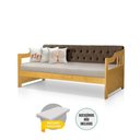 Ver imagem 4 de Sofá Cama Dublin 3 Lugares Fixo 195cm Imbuia
