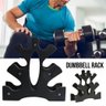 Kit 3 Halteres Sextavados Peso Academia Bonatif Fitness + Suporte 12kg Colorido - 3