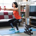 Ver imagem 5 de Kit 3 Halteres Sextavados Peso Academia Bonatif Fitness + Suporte 12kg Colorido