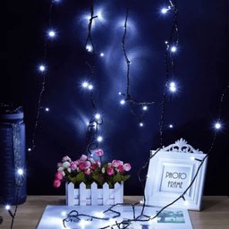 R@cordão 100 Led Fixo Branco Frio 10m com Strobo 220v - 3