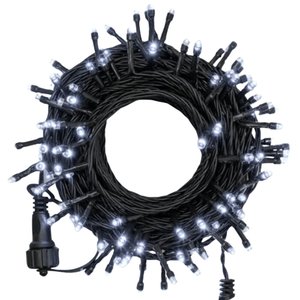 R@cordão 100 Led Fixo Branco Frio 10m com Strobo 220v