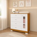 Ver imagem 5 de Quarto Completo Katatau para Bebê 100% MDF com Cômoda Sapateira e Berço 3 em 1 para Colchão 130x70cm