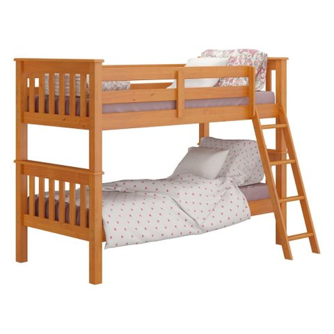 Beliche de Solteiro Madeira Maciça para Colchão 88 X 188 Cm Multimóveis Cr35206 Mel