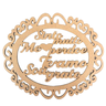 Hoponopono - MDF - Sinto Perdoe Amo Grato - Cru - Oração Meditação - 15x13cm - 1