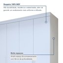 Ver imagem 7 de Guarda Roupa Casal 6 Portas 8 Gavetas 100% MDF Versatil