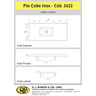 Pia para Cozinha em Mármore Sintético com Cuba em Aço Inox 120cmx55cm Aj Rorato - 4