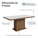 Ver imagem 6 de Mesa de Jantar 5275 6 Lugares Retangular MDP Rustic Branco Madesa