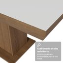 Ver imagem 5 de Mesa de Jantar 5275 6 Lugares Retangular MDP Rustic Branco Madesa