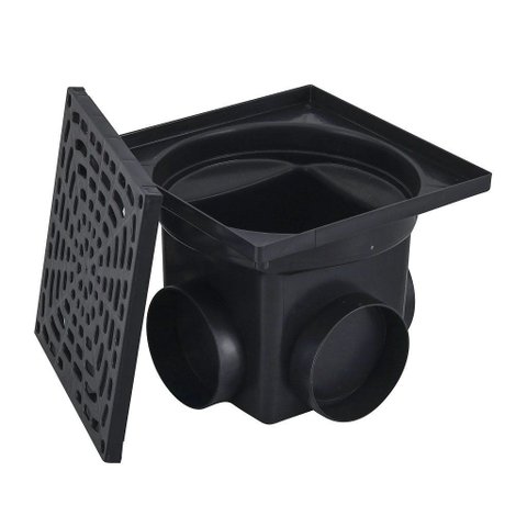 Caixa Coletora de Água Pluvial Pequena Preta 4,5l (41 X 41 X 20 Cm)