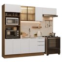 Ver imagem 2 de Armário de Cozinha Completa 270 cm Rustic/Branco Stella Madesa 13