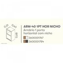 Ver imagem 5 de Armário Aéreo 40cm 1 Porta Horizontal e Nicho MDF Lisboa Itatiaia