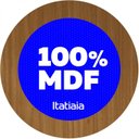 Ver mais imagens de Armário 120cm 1 Porta Horizontal com Vidro, Nicho e Garrafeiro MDF Lisboa Itatiaia