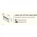 Ver imagem 5 de Armário 120cm 1 Porta Horizontal com Vidro, Nicho e Garrafeiro MDF Lisboa Itatiaia