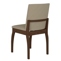 Kit 4 Cadeiras Estofadas Sucre Imbuia/veludo Bege - Móveis Arapongas Imbuia/veludo Bege - 2 Kit 4 Cadeiras Estofadas Sucre Imbuia/veludo Bege - Móveis Arapongas Imbuia/veludo Bege - 2