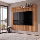 Ver imagem 5 de Rack com Painel Ripado para TV até 86 Polegadas 230cm Vivare