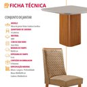 Ver imagem 7 de Mesa de Jantar Eloise 90 cm Tampo MDF Vidro Canto Copo com 4 Cadeiras Carolina