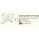 Ver imagem 5 de Armário Canto 4 Portas Horizontais MDF Lisboa Itatiaia