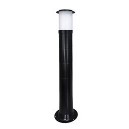 Poste Balizador Luminária Casa Sítio Jardim 1 Metro Preto - 1