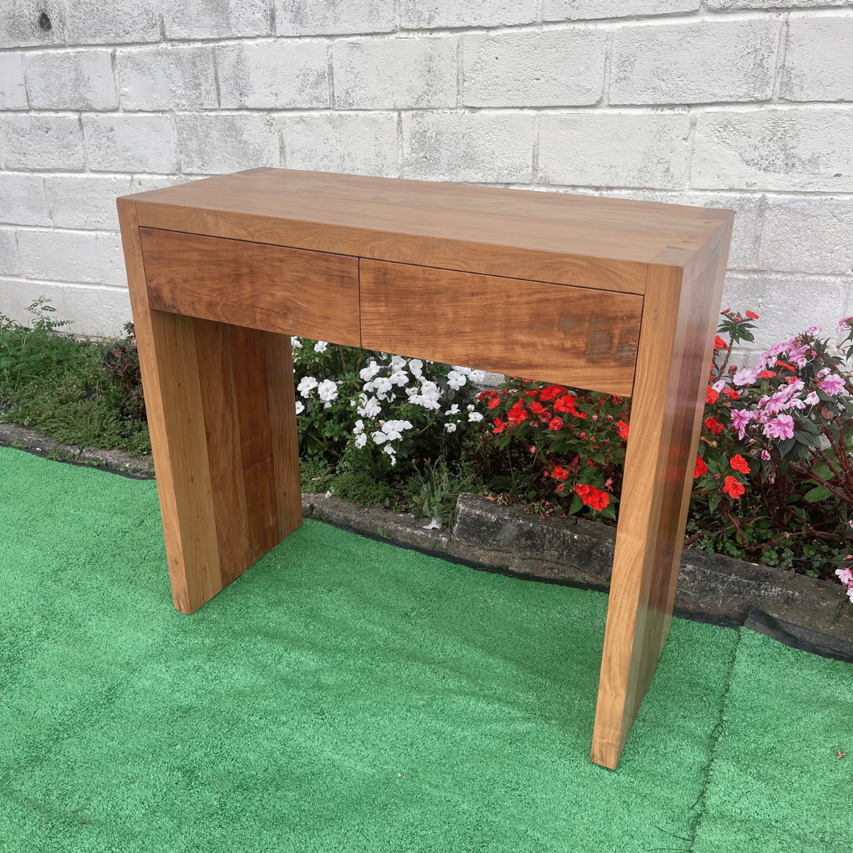 Ver imagem 3 de Aparador U em Madeira de Demolição 2 Gavetas 1,00 X 0,45 X 0,90 Sudeste Rústico