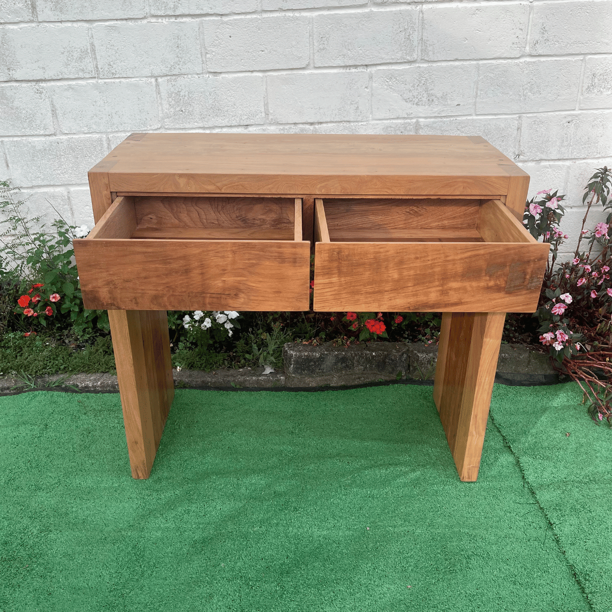 Ver imagem 5 de Aparador U em Madeira de Demolição 2 Gavetas 1,00 X 0,45 X 0,90 Sudeste Rústico