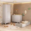 Ver imagem 1 de Quarto Infantil Completo com Minicama Montessoriana e Colchão Incluso Dengo Multimóveis MP4895 Off