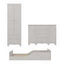 Ver imagem 7 de Quarto Infantil Completo com Minicama Montessoriana e Colchão Incluso Dengo Multimóveis MP4895 Off