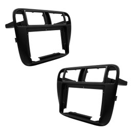 Moldura Painel Central Multimidia 9 Polegadas Civic Ar Digital 1996 À 2000 Preto Fosco Expex 9ho015 - 1