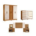 Ver imagem 1 de Conjunto Guarda-roupa 3 Peças 6 Portas 12 Gavetas Moval