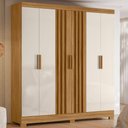 Ver imagem 5 de Conjunto Guarda-roupa 3 Peças 6 Portas 12 Gavetas Moval