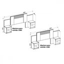 Ver mais imagens de Conjunto Guarda-roupa 3 Peças 6 Portas 12 Gavetas Moval