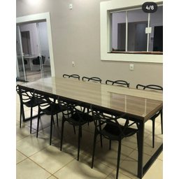 Mesa Estilo/Modelo Industrial 2,00 x 0,90 (Somente a mesa) - 6