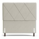 Ver imagem 5 de Cabeceira Cama Box Casal King Size Mel 195cm com Frame Suede Bege - Desk Design