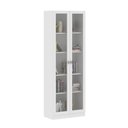 Ver imagem 4 de Armário Estante Com 2 Portas De Vidro Cr25069 Branco