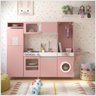 Cozinha Infantil Luli C/ Refrigerador, Fogão, Micro-ondas, Máq. Lavar/tabua Passar Rose Ofertamo - 1
