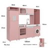 Cozinha Infantil Luli C/ Refrigerador, Fogão, Micro-ondas, Máq. Lavar/tabua Passar Rose Ofertamo - 8