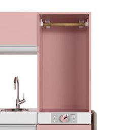 Cozinha Infantil Luli C/ Refrigerador, Fogão, Micro-ondas, Máq. Lavar/tabua Passar Rose Ofertamo - 8