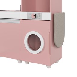 Cozinha Infantil Luli C/ Refrigerador, Fogão, Micro-ondas, Máq. Lavar/tabua Passar Rose Ofertamo - 6