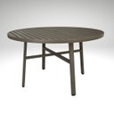 Ver imagem 6 de Mesa de Jantar Externa Alumínio Ripado 1,30m com 6 Cadeiras Tela Sling Fendi
