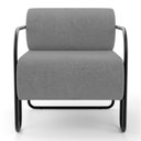 Ver imagem 5 de Poltrona Decorativa Orgânica Living Miska Bouclê Cinza - Desk Design