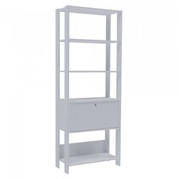 Conjunto 3 Peças Escrivaninha Match, Estante e Mesa Lateral Industrial Branco - 8 Conjunto 3 Peças Escrivaninha Match, Estante e Mesa Lateral Industrial Branco - 8