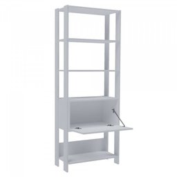 Conjunto 3 Peças Escrivaninha Match, Estante e Mesa Lateral Industrial Branco - 7 Conjunto 3 Peças Escrivaninha Match, Estante e Mesa Lateral Industrial Branco - 7