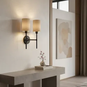 Arandela Luminária de Parede Clássica Imperial Dupla Decoração Casa Sala Quarto Escritório