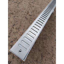 Ralo Linear Abre Fecha 5x70 Inox 304 Coletor Branco Sifonado Banheiro - 5