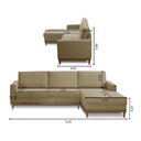 Ver imagem 2 de Sofá 3 Lugares 2,10m Living com Chaise Lavinia Linho Bege Adonai Estofados
